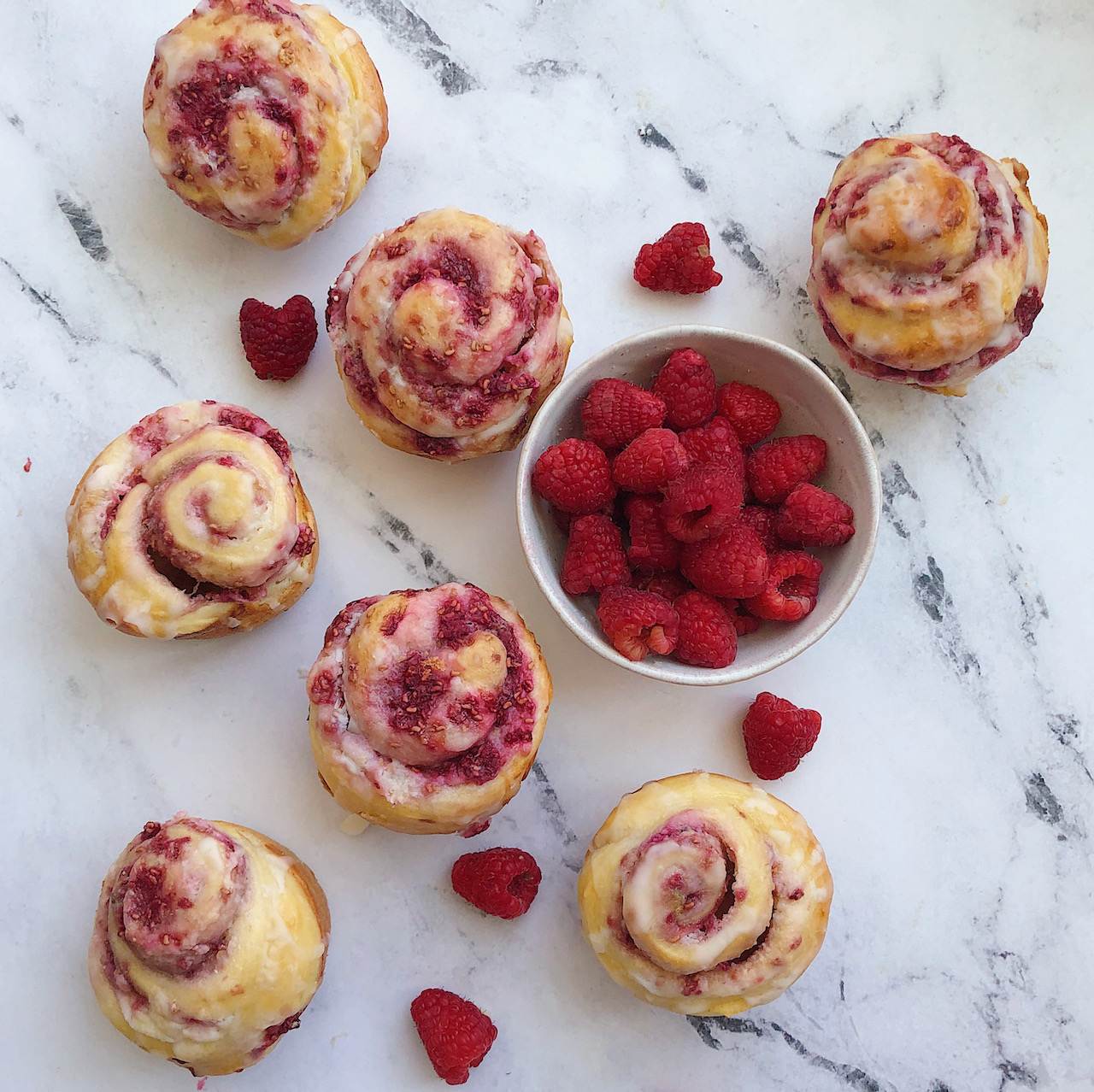 Raspberry Brioche Rolls - That Bread Lady