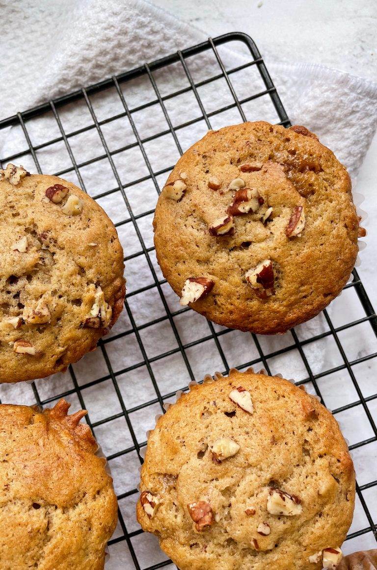 Banana Nut Sourdough Muffins