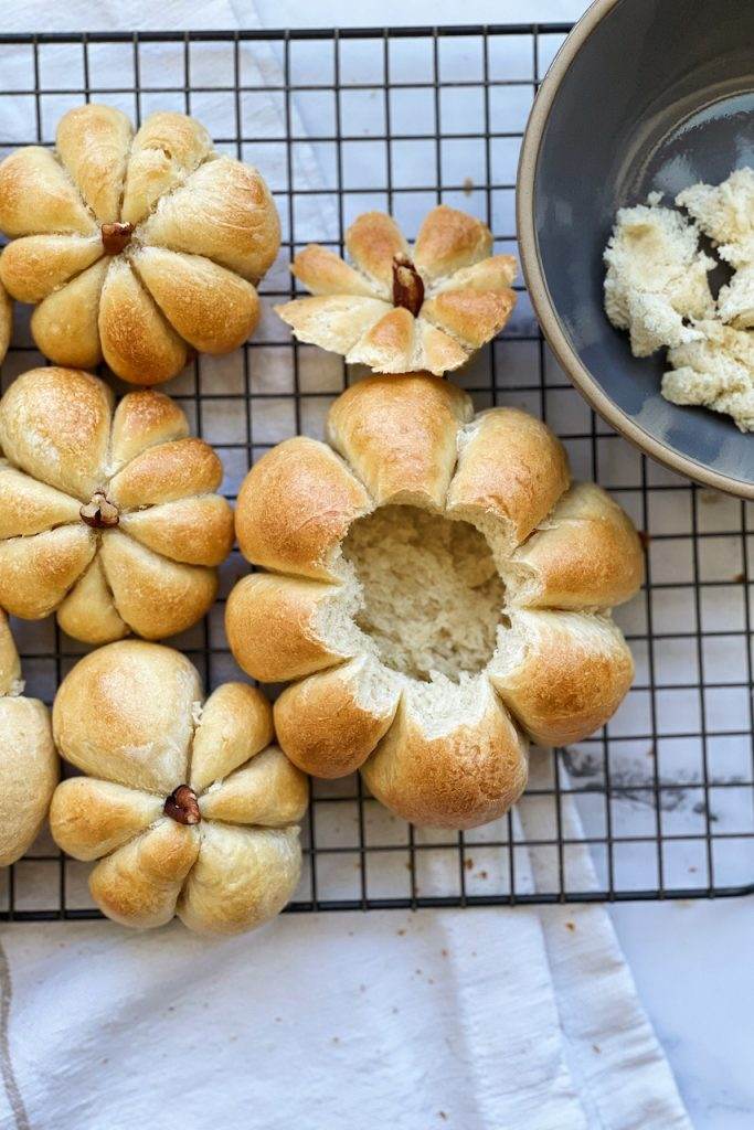 Pumpkin Shaped Bread Bowls - That Bread Lady