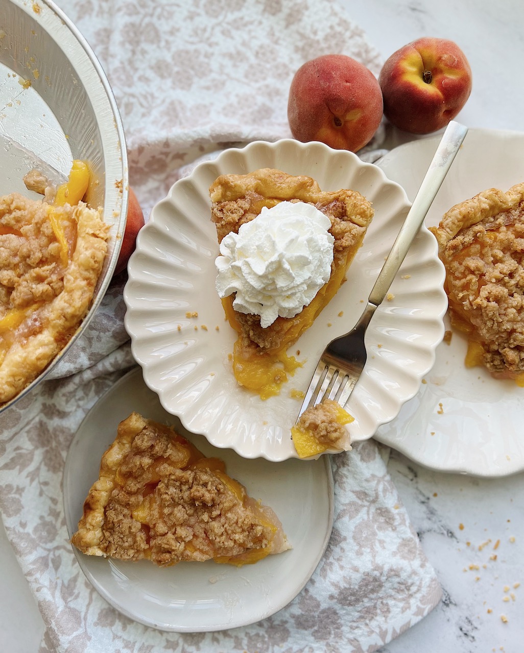 Peach Crumble Pie - That Bread Lady