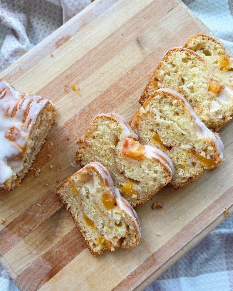 Peach Cobbler Quick Bread