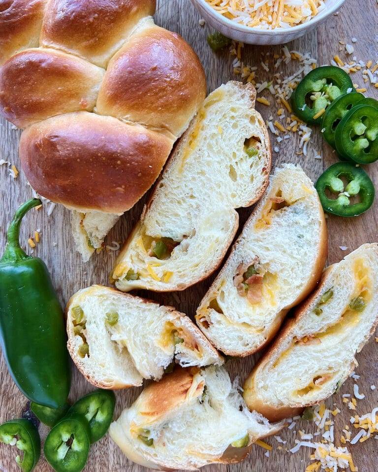 Cheddar Jalapeno Stuffed Bread